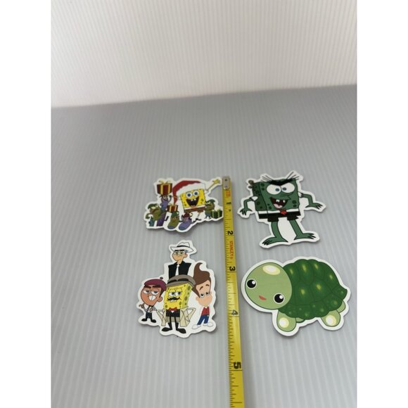 SpongeBob Sticker Lot 4pc Cartoon Vinyl Mix Cute Water Bottle Laptop Decals Fun! - Picture 3 of 5